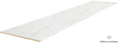 Столешница Белый Каспий (в/с ДСП, R1, 3 000, 600, 38, 3110, мт) (3050 мм)