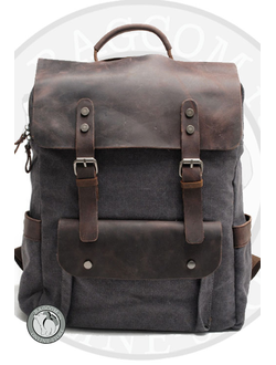 Рюкзак Грог серый с карманами