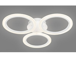 Ambrella св-к св/д управл. люстра 51W(4335lm) 2K-4K-6K D580x80 пульт ДУ белый FA4052/3 WH