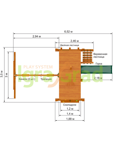 Детская площадка IgraGrad Крепость Фани (Дерево)