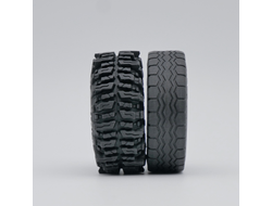 !АНАЛОГ! RC MS62Ax4 Комплект колес в сборе 4 шт. RC покрышка 62 x 24 с диском 30.4 D. x 20 мм (арт 56145 ) в сборе   АНАЛОГ LEGO Technic , ORANGE (AN) / 4 шт.