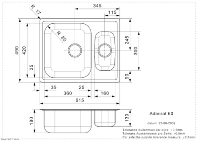 Мойка Reginox Admiral L 60 OKG lux