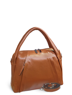 (АРТИКУЛ: 9993/0/82) СУМКА ЖЕНСКАЯ НЕБОЛЬШАЯ, НАТУРАЛЬНАЯ КОЖА, РЫЖАЯ, СПЕРЕДИ ВЕРТИКАЛЬНЫЕ КАРМАНЫ, РЕМЕНЬ ЧЕРЕЗ ПЛЕЧО