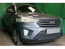Защита радиатора Hyundai Creta 2016- black PREMIUM