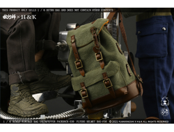 Винтажный рюкзак (оливковый, лимитированная версия) (для коллекционных фигур 30 см) масштаб 1 к 6 Gathering Trend Series Backpack American tent cloth (JC002) - YUANXINGSHI