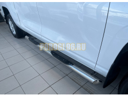 Пороги труба с проступью Папа Тюнинг d76 для Great Wall Poer KingKong 2023-