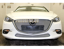 Защита радиатора Mazda 3 2016-2019 chrome верх