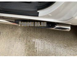 Пороги труба с проступью d76 для JAC T6