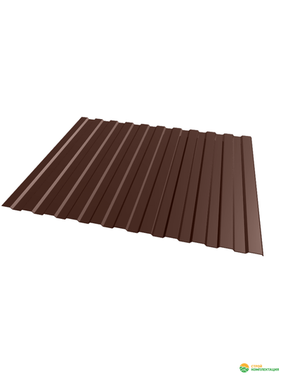 Профнастил С8 0,45 мм 1200х2000 мм RAL 8017 Коричневый