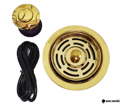 Кнопка для измельчителя  в цвете "яркое золото"