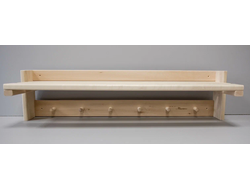 Полка настенная для шапок 80см