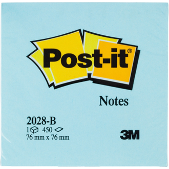 Блок-кубик Post-it куб 2028-B, 76х76, голубой (450 л)