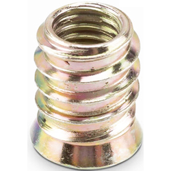 Мебельные футорки с цельной резьбой (со шляпкой)