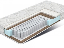 Разносторонний матрас Браво 20 MULTIPOCKET1000, кокос20мм/кокос20мм+латекс20мм