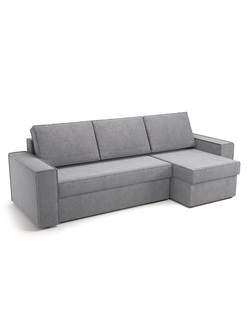 ПРАГА угловой диван ULTRA GREY серый (Софт)