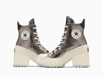 Converse Chuck 70 De Luxe Heel Metallic Gunmetal