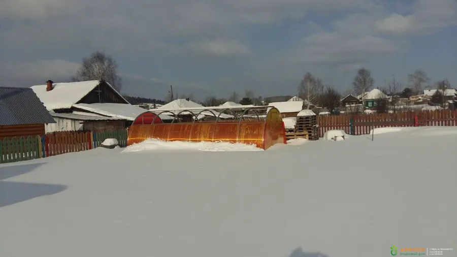 Теплица из сотового поликарбоната с раздвижной крышей от Ариком в Перми и Кунгуре