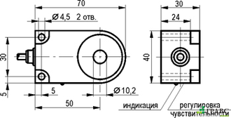 Индуктивный датчик ISB R1A5-31N-R5-LZ