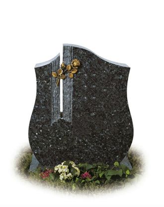 Гранитный памятник на могилу в форме Лиры