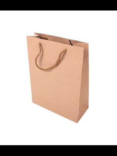 Крафт пакет плотный с веревочной ручкой, 120*50*150мм