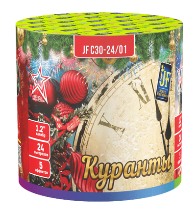 Батарея салютов КУРАНТЫ (1,2" / 24 залпа)