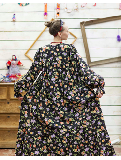 Платье из хлопка "Душечка" -  "Ночное небо"