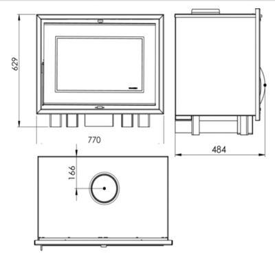 Каминная топка PANADERO HOGAR F-820-S