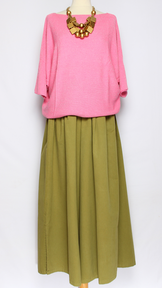 ДЖЕМПЕР  "КИМОНО ЛЮРЕКС ЛОДОЧКА"  изнанка розовый, т синий р.46-52