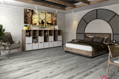 Кварцвиниловая плитка Damy Floor Family LVT Дуб Классический Серый T7020-2-LVT