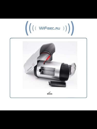 DE/SK2200 Муляж уличной видеокамеры. Отсек для 2  аккумуляторов (тип АА) + солнечная панель