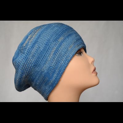 Синий вязаный берет для женщин весна - осень Италия Vizio SA 9
