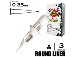 3RL/0,35 mm - Round Liner "BIG-WASP" (STANDARD WHITE)