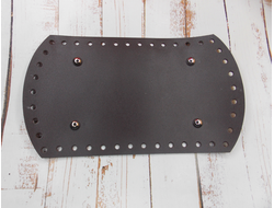 Донышко для сумки кожаное 23х13 см прямоугольное  с ножками цвет коричневый