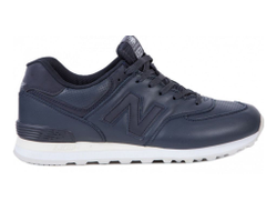 New Balance 574 Темно-синие с белым кожа