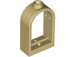 Window 1 x 2 x 2 2/3 with Rounded Top, Tan (30044 / 4200495 / 4623514)