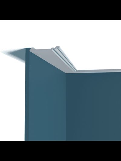 Плинтус напольный Перфект Plus P158, из дюрополимера, влагостойкий, под покраску, 2 метра