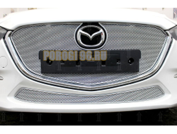 Защита радиатора Mazda 3 2016-2019 chrome низ PREMIUM