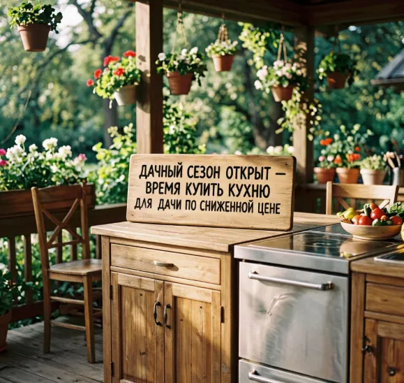 готовая кухня для дачи — скидка 20%
