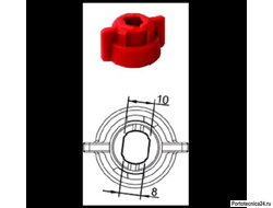 Гайка распылителя универсальная (черн.)