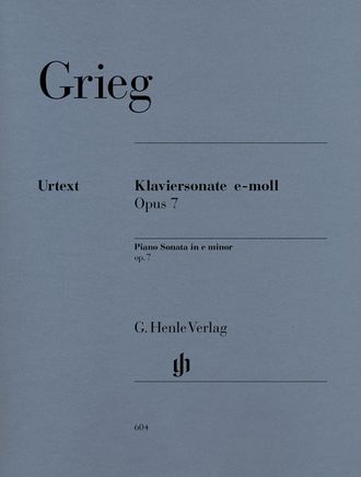 Grieg. Piano Sonata e minor op. 7