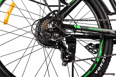 Электровелосипед Eltreco XT 850 Pro серо-зеленый