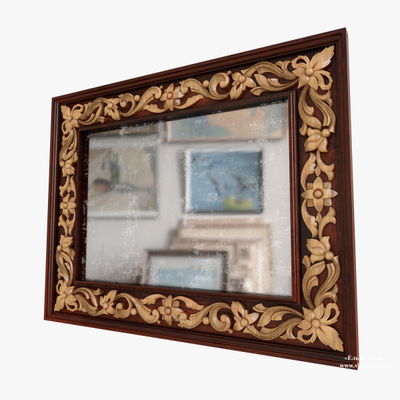 Резная рама. Carved wooden frame