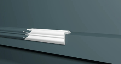 Угловой плинтус (уголок) Decor Dizain DD801, ударопрочный, влагостойкий, под покраску, 2 метра