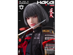 Девочка-они Кина (в черном) - Коллекционная фигурка 1/6 SCALE The Girls of Armament Kina OOKAMI (I8-GLIE001) - i8toys x Gharliera