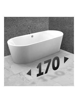 Акриловые ванны 170 см и более