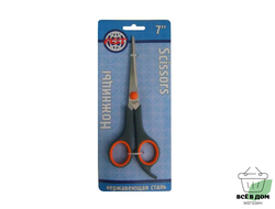 Ножницы универсальные AST 7" (17,8см) ручка пластик, арт.SC-26, BL