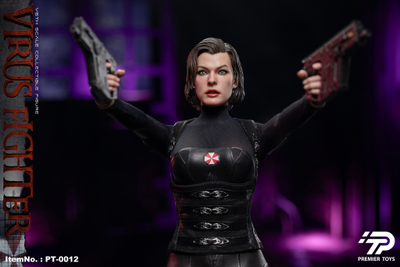 Элис (Мила Йовович, "Обитель Зла 5: Возмездие") - Коллекционная ФИГУРКА 1/6 virus fighter (PT-0012) - Premier Toys