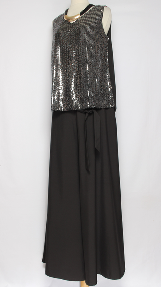 Юбка-брюки "РАСКЛЕШЕННАЯ" чёрная р.46-54