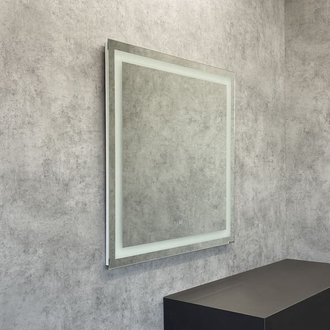 Зеркало "Квадрат-75" светодиодная лента, сенсор 750х750