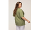 Женская свободная футболка оверсайз Арт. 1471189-77 (цвет хаки) Размеры 58-80